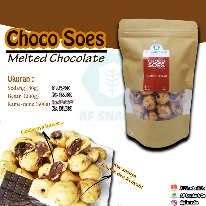 Jual Kue Sus Coklat Lumer - Choco Soes Melted Chocolate | Shopee Indonesia