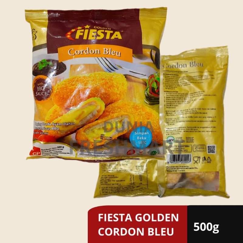 

Fiesta GOLDEN Cordon Bleu 500gr daging ayam isi keju DADA AYAM ISI KEJU
