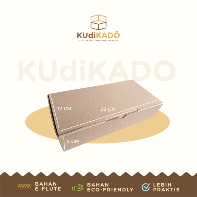

Kardus Box 25x12x5 die cut kotak accesories / kue / hampers