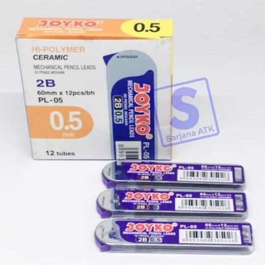 

JOYKO PL-05 Isi Pensil Mekanik 2B 0.5 MECHANICAL PENCIL LEAD