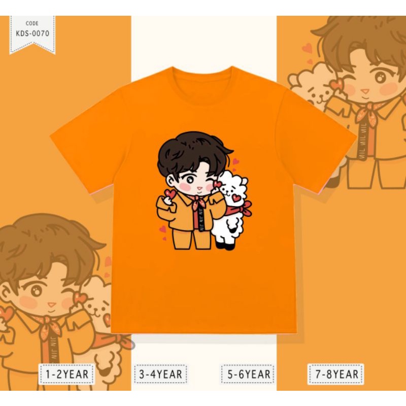 KIDS TSHIRT/KAOS BTS TINYTAN/KAOS CEWE COWO JHOPE/SUGA/RM/V/JK/JIN/JIMMIN