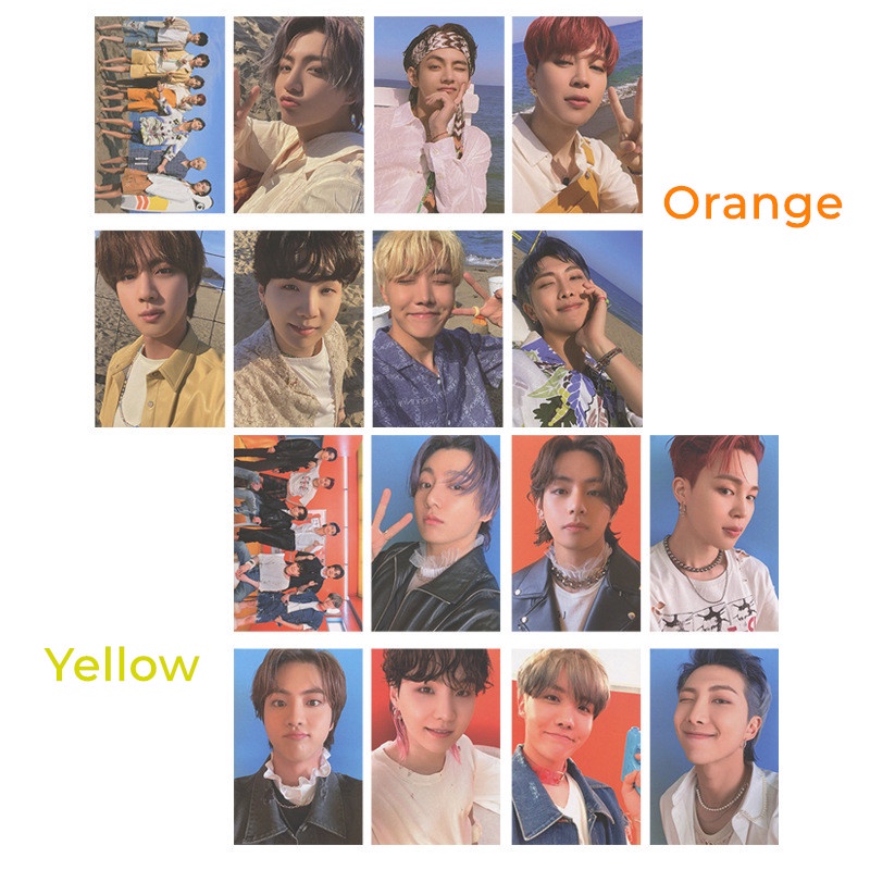 8pcs / Pak Kartu Foto Album KPOP BTS Butter Peach Cream