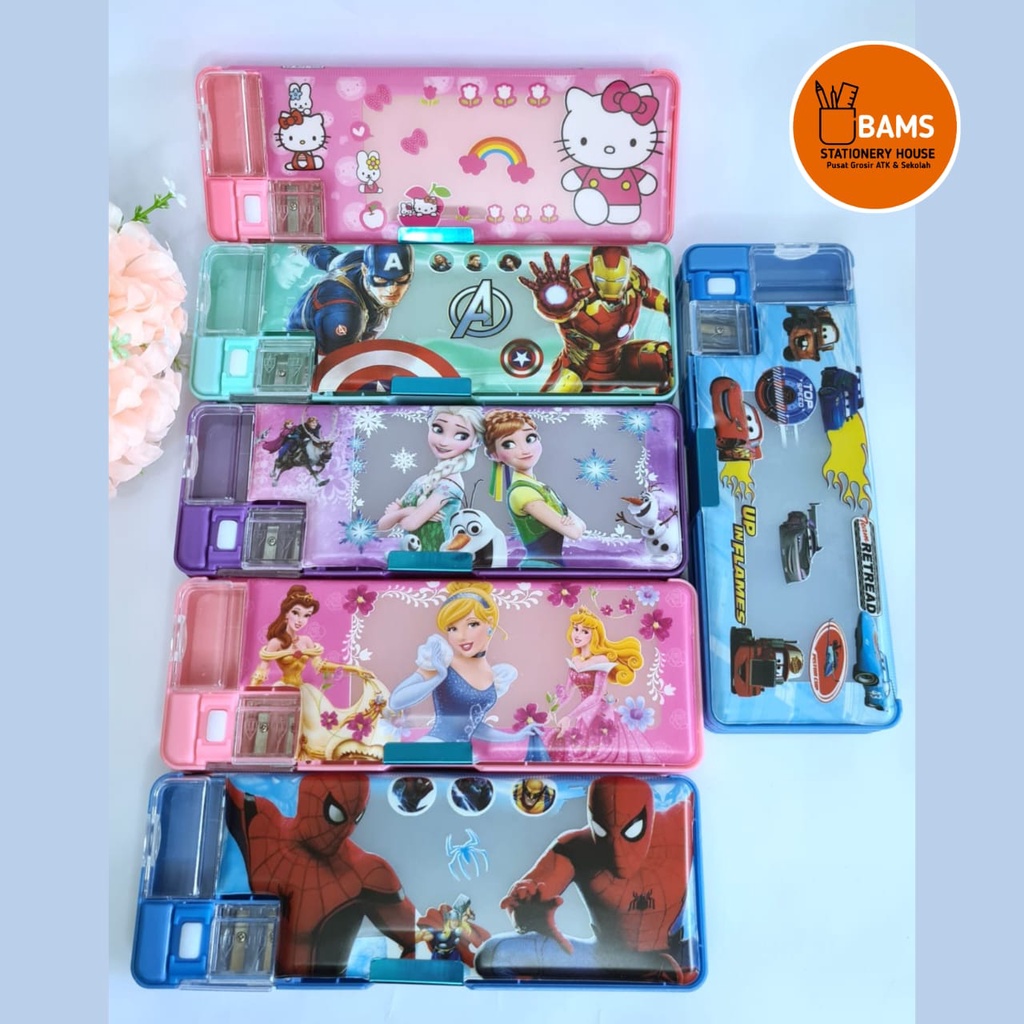 

Kotak Pensil Magnet Karakter / Pencil Case Karakter / Kotak Pensil Magnet