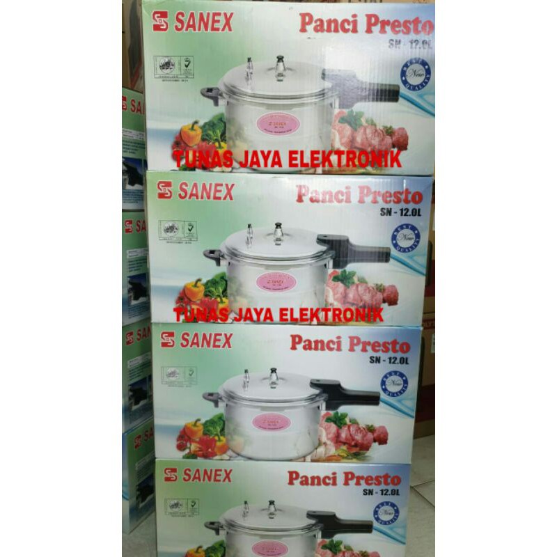 Panci Presto SANEX Kapasitas 12 Liter bodi tebal kapasitas 12 liter new