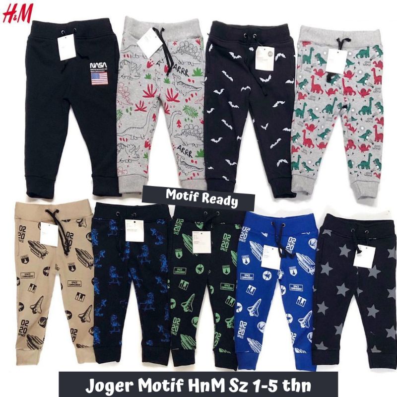 Joger Anak Motif H*M  Usia 1 2 3 4 5 Tahun cmt