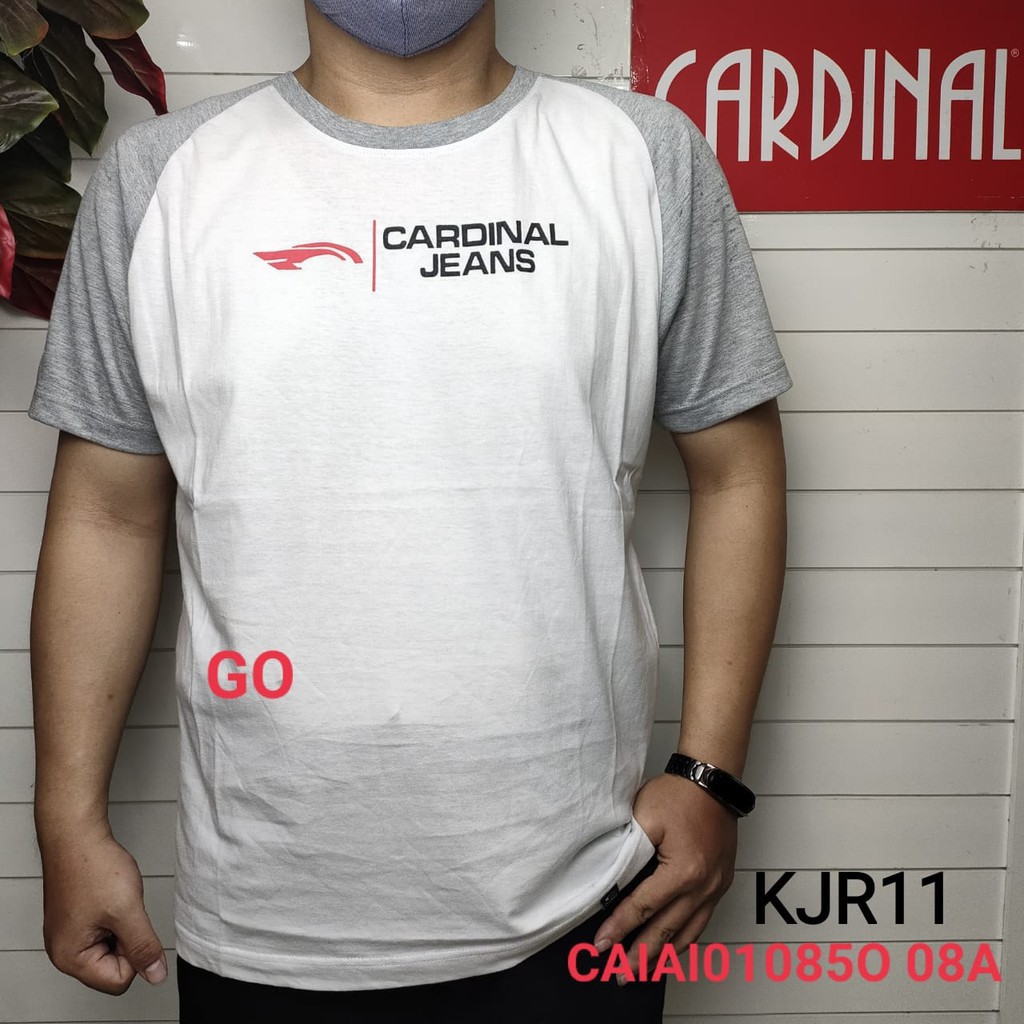 gos KJR CARDINAL JEANS KAOS T-Shirt Pakaian Pria Atasan Kaos Oblong Casual Santai Original