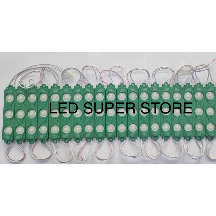 100PCS LED Module 5630 3 LED + Lensa Tipe 8218 12V/24v