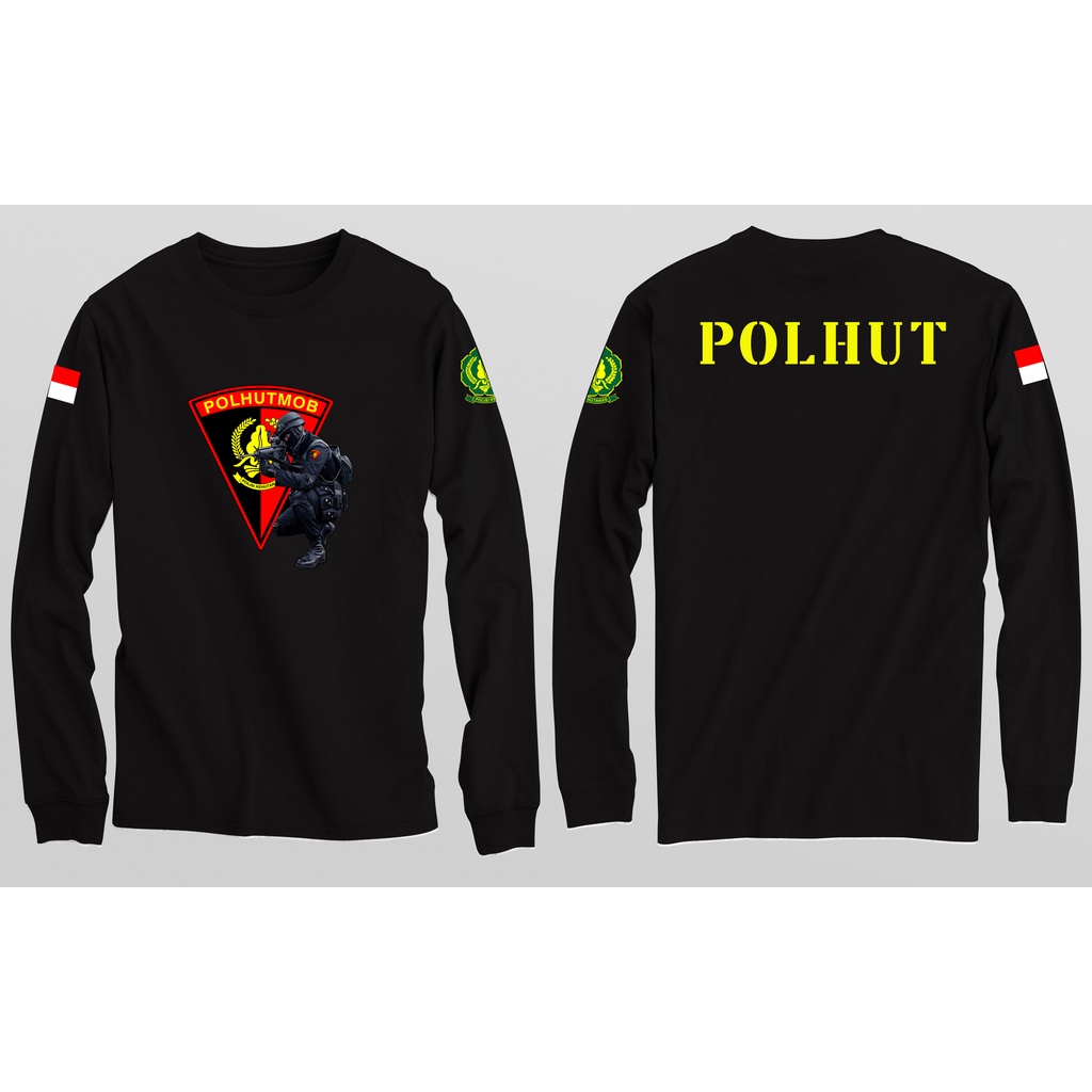 BAJU / KAOS POLHUT POLISI KEHUTANAN LENGAN PANJANG -Gudangpoloshirt