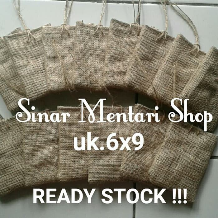 JUAL MURAH kantong parfum kopi dari goni uk.6x9cm