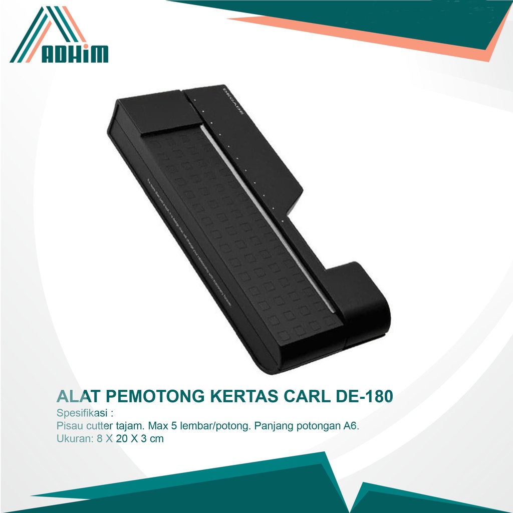 

ALAT PEMOTONG KERTAS DE-180 DECADE TRIMMER DE180