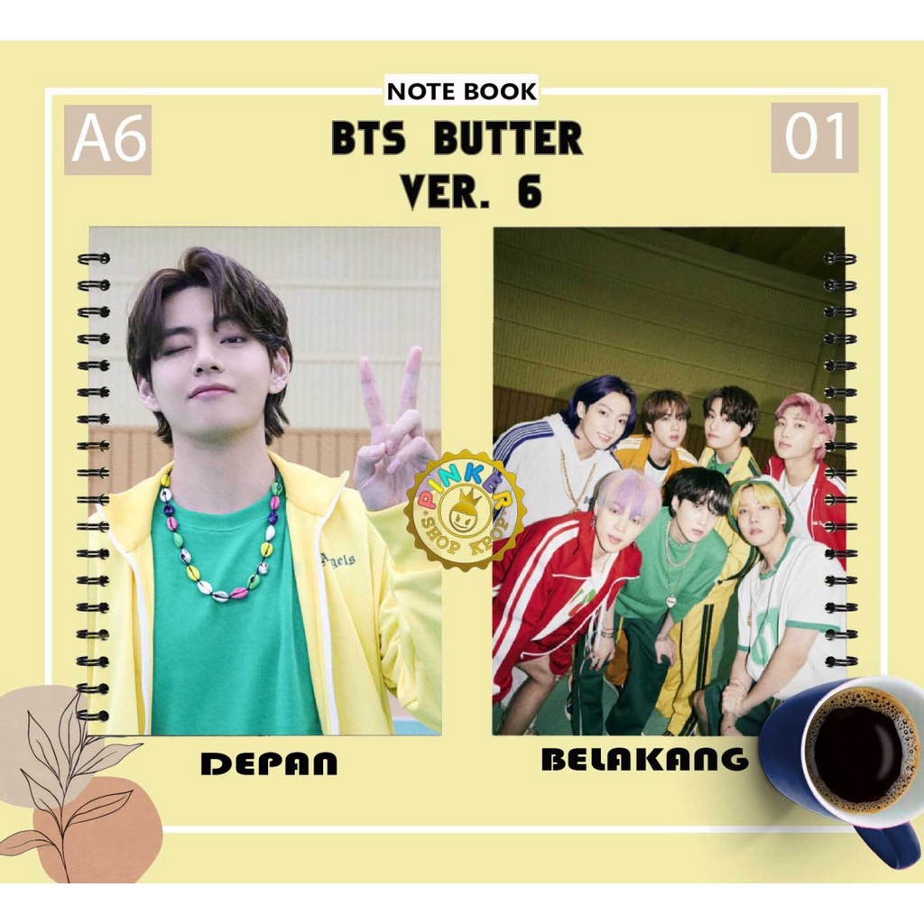 

Note A6 BTS BUTTER VER. 6 Buku Notes Notebook Kpop Murah