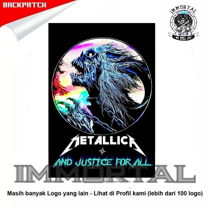 Backpatch emblem punggung jumbo metallica