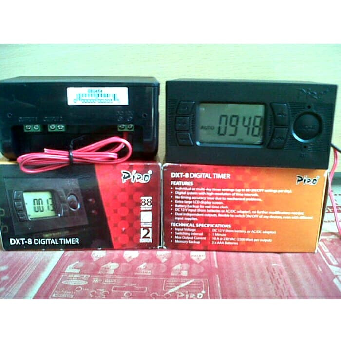 DXT-8 DIGITAL TIMER, PIRO, TIMER, TIMER DIGITAL, TIMER DC, TIMER DC12V Termurah
