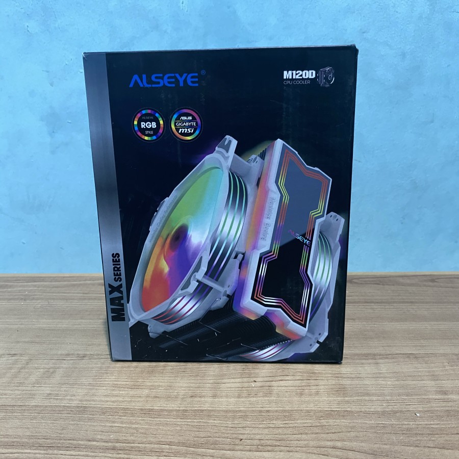 Alseye M120D MAX Series RGB CPU Cooler Gaming  Fan Processor 4 Pipes