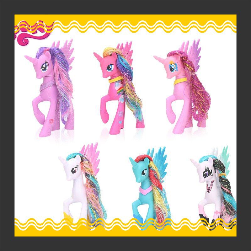 Action Figure Impor 2018 14 Cm My Little Pony Mainan Princess Luna Rainbow Dash Pvc Action Figure Tw