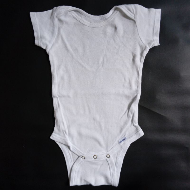 Baju Jumper Romper Size 70 Anak Bayi Cowok Laki--Laki Ukuran 70 Usia 6 9 12 Bulan 1 Tahun-Putih
