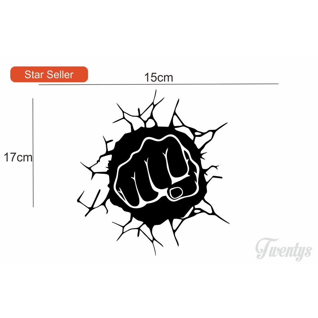 

STIKER PUKULAN CUTTING STICKER VINYL DECAL