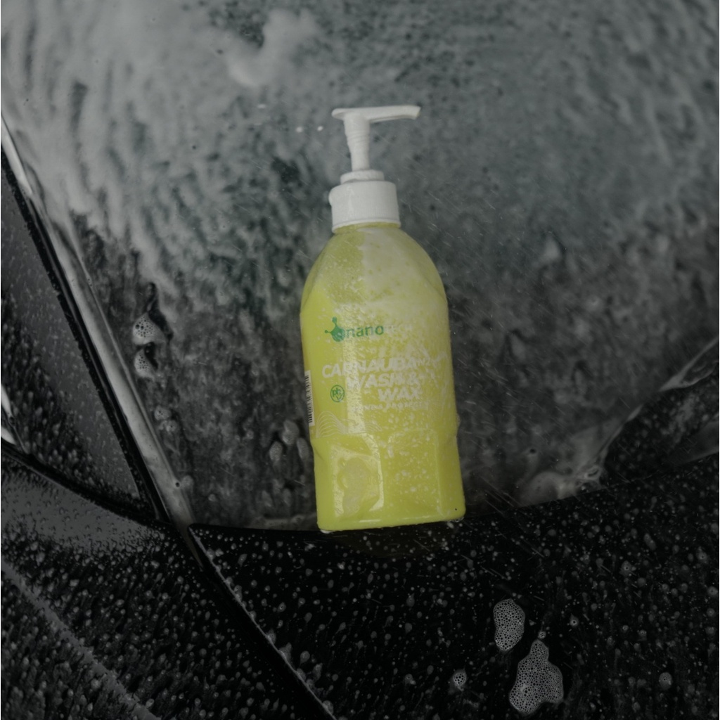 Shampoo Cuci Mobil Motor PH Balance - CARNAUBA WASH and WAX - nanoTECH PROTECTION - Snow Car Wash - Shampoo Coating - Sabun Cuci Mobil Motor - Shampoo Perawatan Coating - Shampo Cuci Mobil Motor - Shampoo Mobil - Shampoo Motor - Shampoo Salju