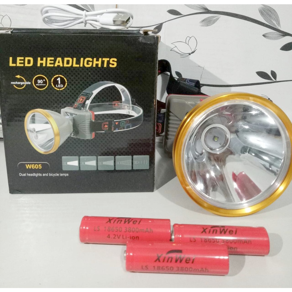 SENTER KEPALA W605 T6