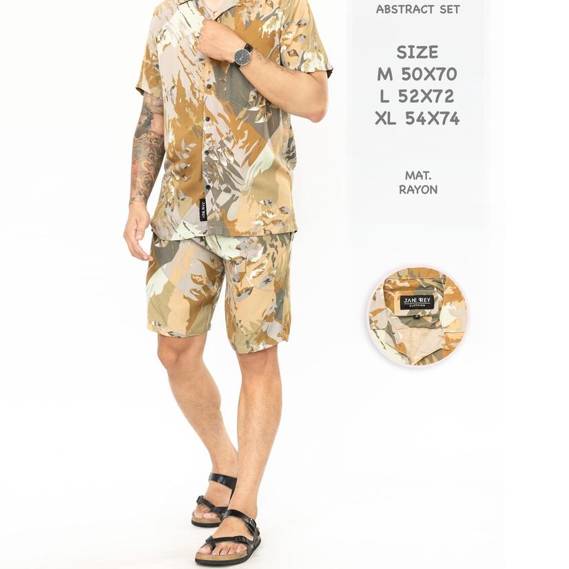 ⅎ Kemeja oneset | Piyama Pria | Bisa | Freypv 8074 Reguler Fit Set Motif M-XL Kemeja Tye Dye Set ◌