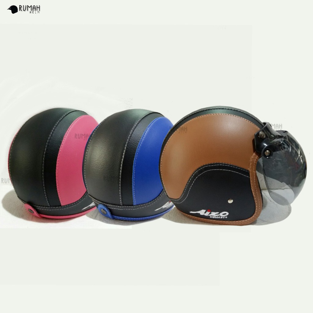 Helm Bogo Aizo Full Kulit