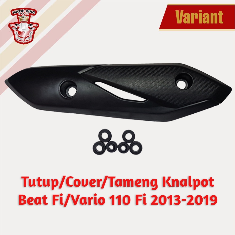 Tutup Cover Tameng Knalpot Honda Vario 110  Techno Karbu Maticking