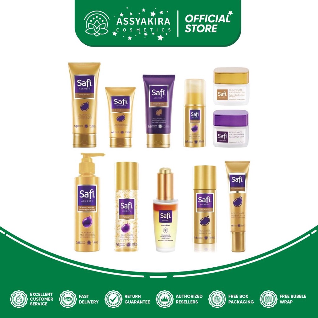 SAFI Age Defy Series | Day Night 25 40g | Gold Water 30 100 | Youth Elixir | Serum Essence
