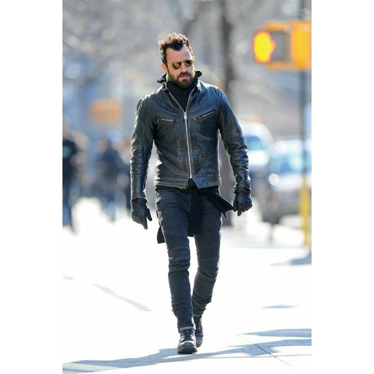 Jaket Kulit Sintetis Full Black Hitam Pria Laki Cowok Asli Bikers Motor Riding Anti Angin Air