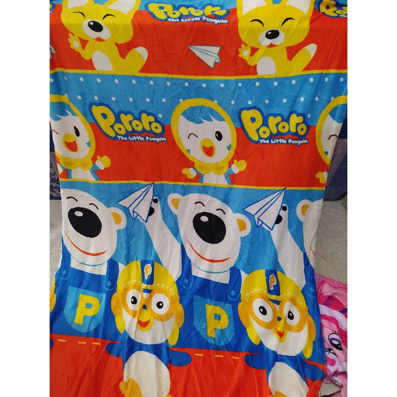 Selimut Anak Karakter Pororo / Selimut Motif Pororo