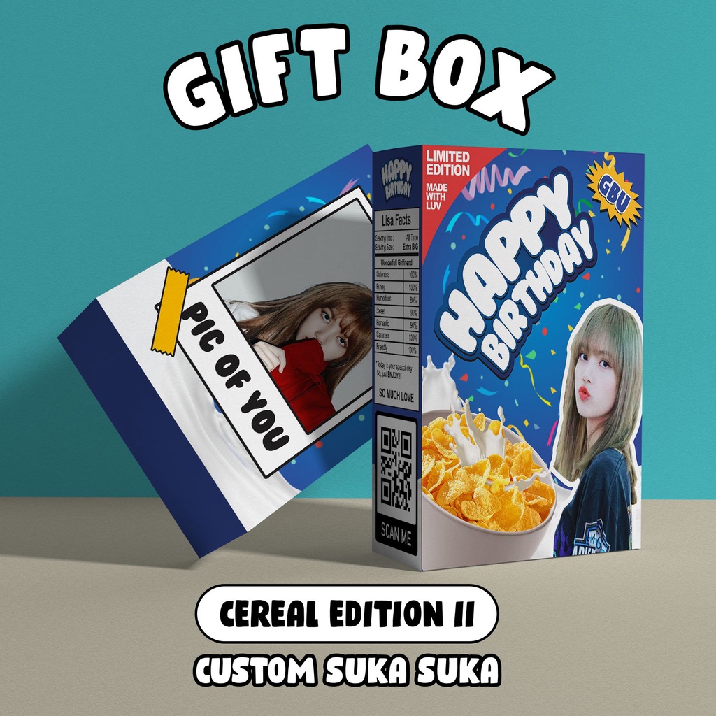 GIFT BOX CUSTOM | SEREAL BOX CUSTOM