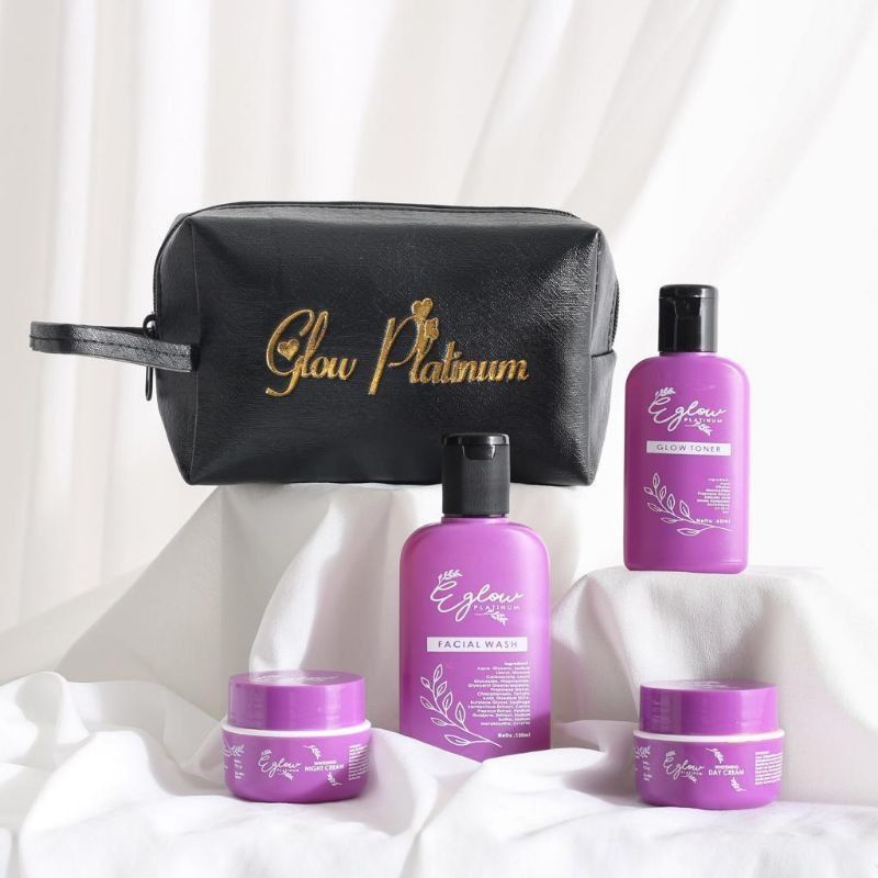 E GLOW PLATINUM SKINCARE ORI BPOM - CREAM PEMUTIH WAJAH - CREAM GLOWING