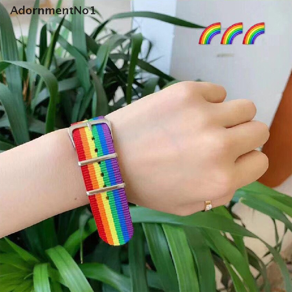 (AdornmentNo1) Gelang Anyaman Tali Warna Pelangi Untuk Pria / Wanita