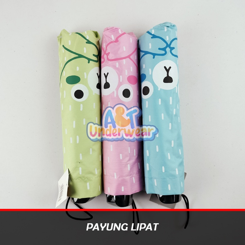 AT380-Payung Lipat Karakter Abstrak/Payung Lipat/Payung Souvenir