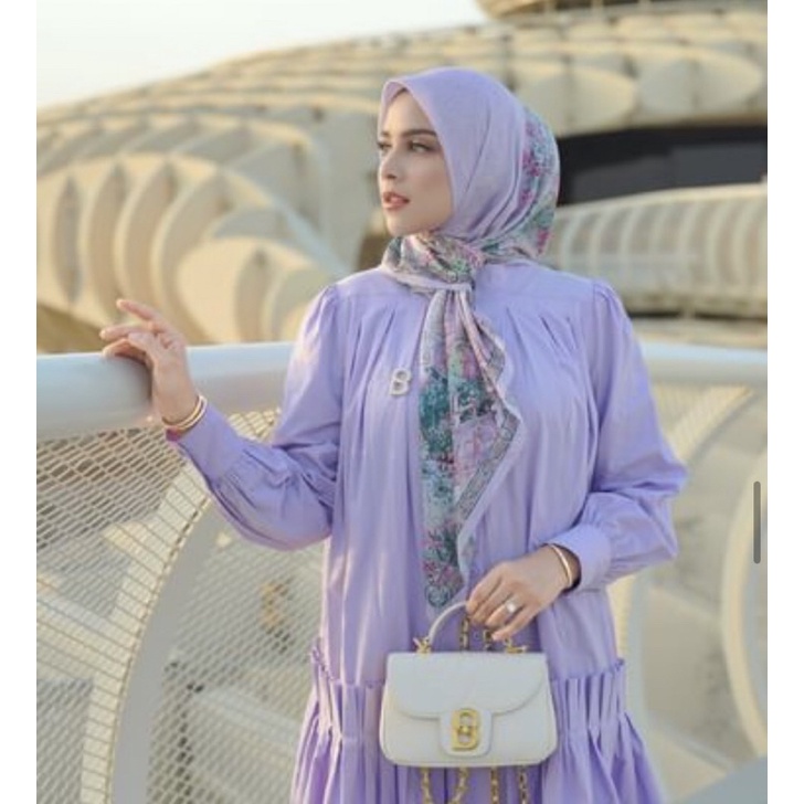 Lavanda Voal Square Buttonscarves Sevilla Series