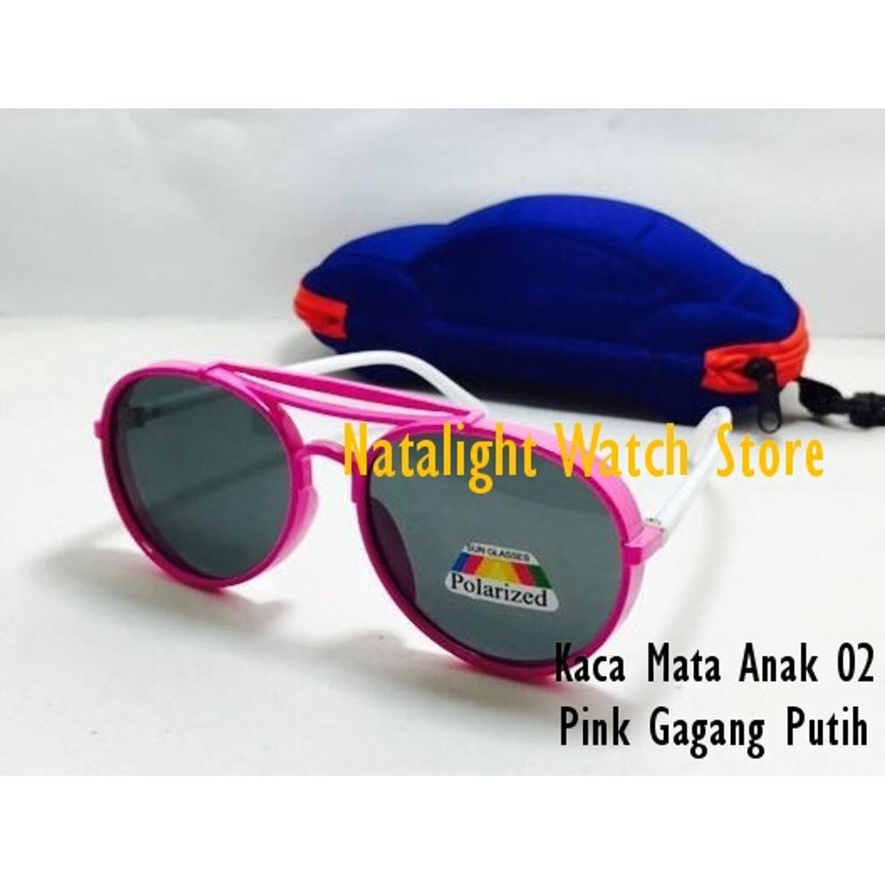 F5 Grosir Kaca Mata Anak Anak 02 Mewah Lensa Polarize Free Pouch Car
