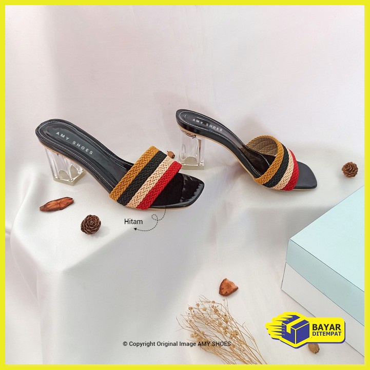 Heels Wanita Murah Cewek Hils Heel Kekinian Terbaru 2021 Sendal H NW493 Ami Sandal Wanita Terbaru He