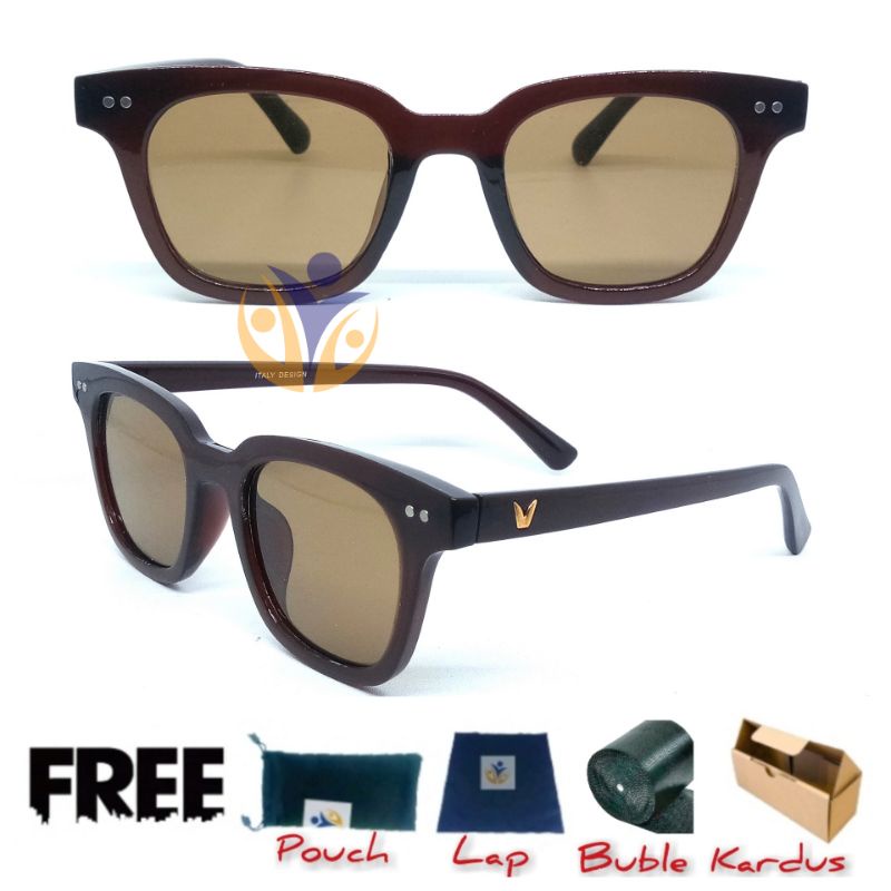 Kacamata hitam fashion V model Vincent UV Protection