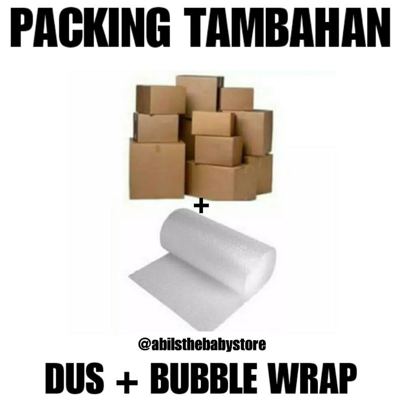 

Packing Tambahan Kardus + Bubble Wrap