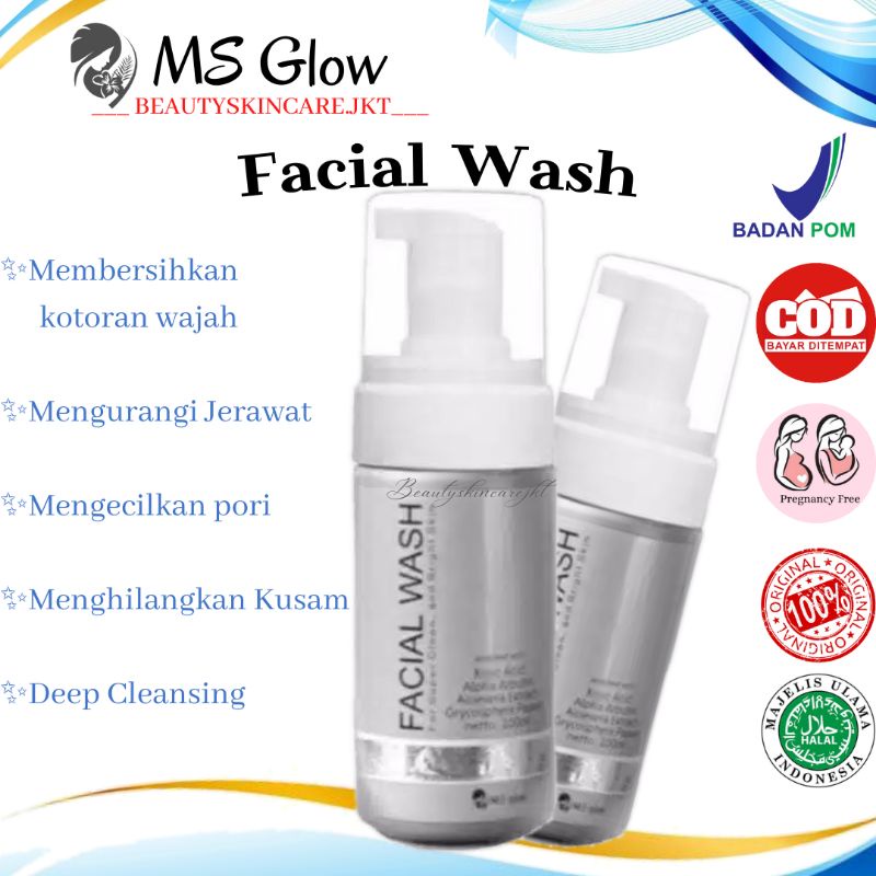 Ms Glow Facial Wash | Sabun Wajah Ms Glow | Facial Wash Golden Ms Glow