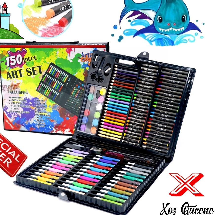 

Diskon✔️XOQ - Art Set Isi 150 Pcs / Pensil Warna Crayon / Alat Melukis Set Anak / Colouring Set 150 Pcs / Pensil Warna Warni|RA1