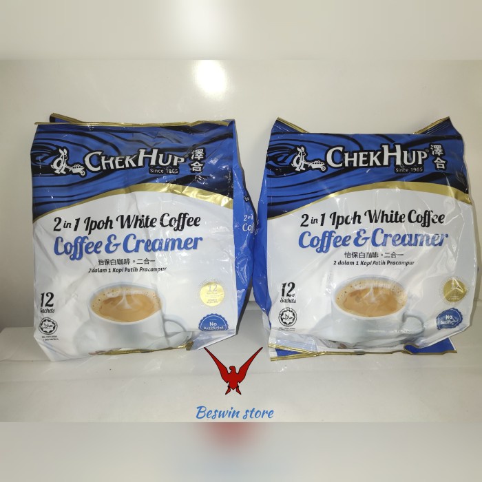 

(BISA COD) CHEKHUP 2 in 1 IPOH WHITE COFFEE 360gr (12 SACHET x 30gr)