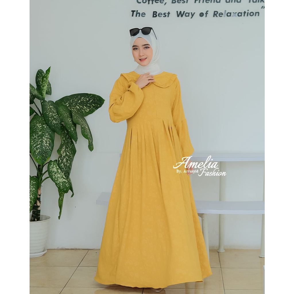 Tami Taqi Tachi Tari gamis kringkel Premium ori Amelia bahan cringkel DOT dan Rubi daily baju gamis wanita kekinian terbaru vintage ECER GROSIR RESELLER DROPSHIPER