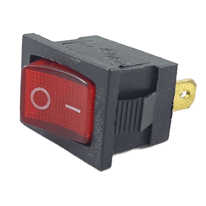 Saklar 3 pin On Off Merah Tombol Rocker Lampu KCD1 Power Switch 3pin