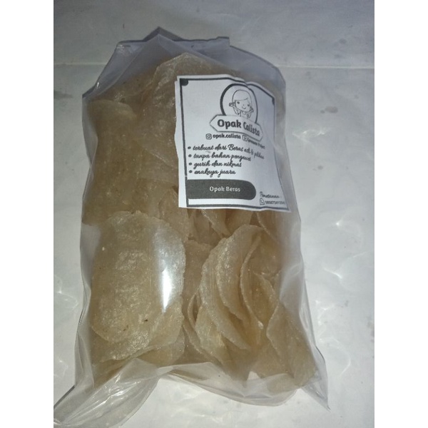 

Opak beras original,wortel,bawang,terasi