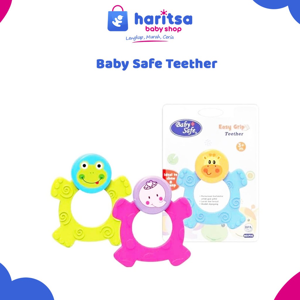 Baby Safe Easy Grip Rubber Teether TT003