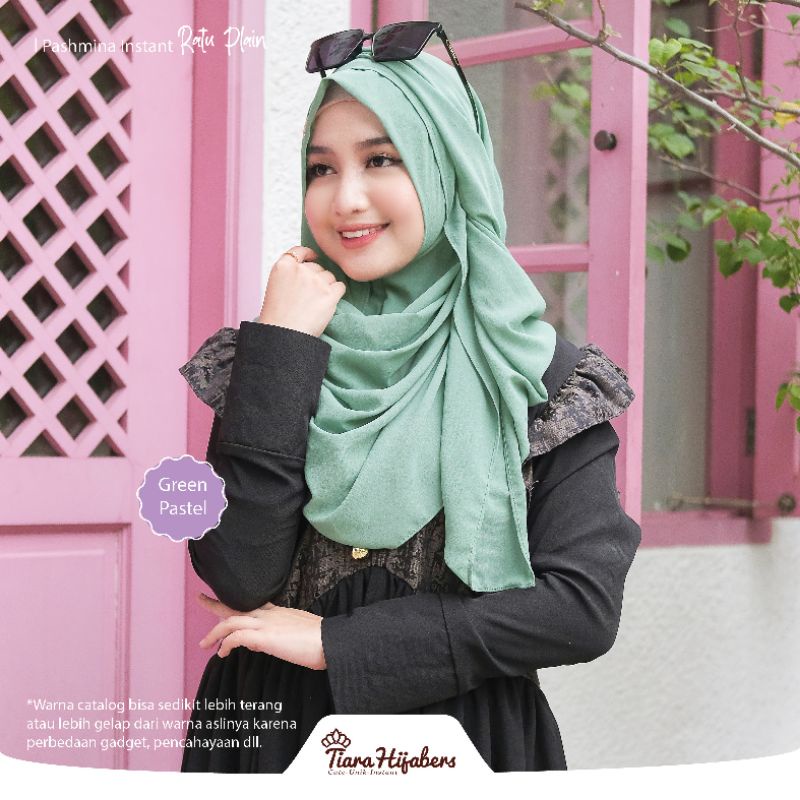 Jilbab Instan // PHRP // tiara Hijabers-GREEN PASTEL