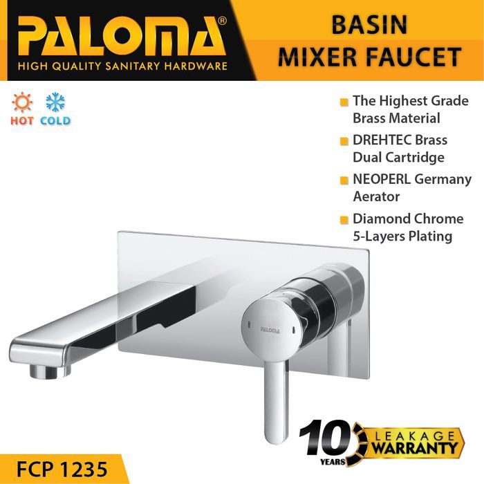 PALOMA FCP 1235 Keran Mixer Wastafel Cuci Tangan Panas Dingin Kran Air