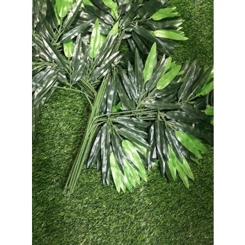 ➻ Daun Bambu Sintetis / Daun artifical / Daun dekorasi / D016/ 1 lusin ➷