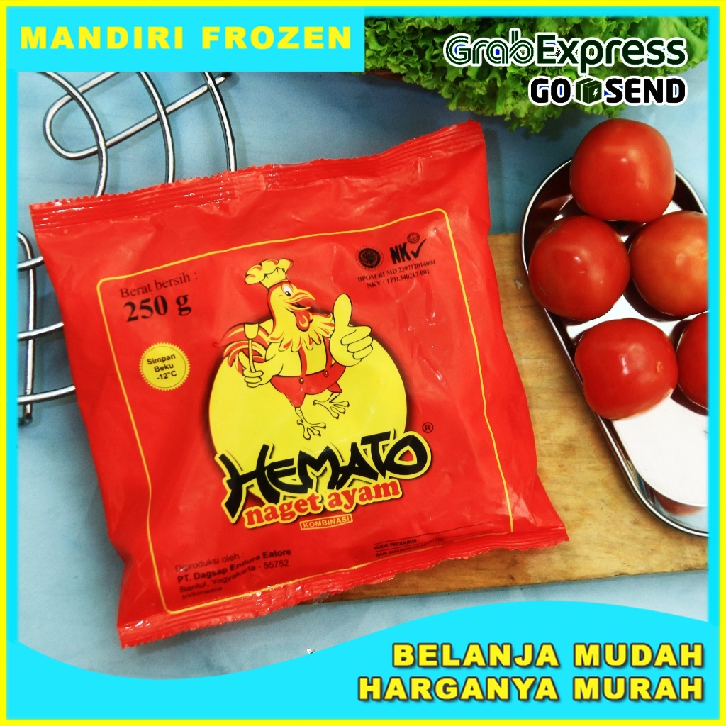 

HEMATO Nugget Ayam 250gr - Makanan Beku Olahan