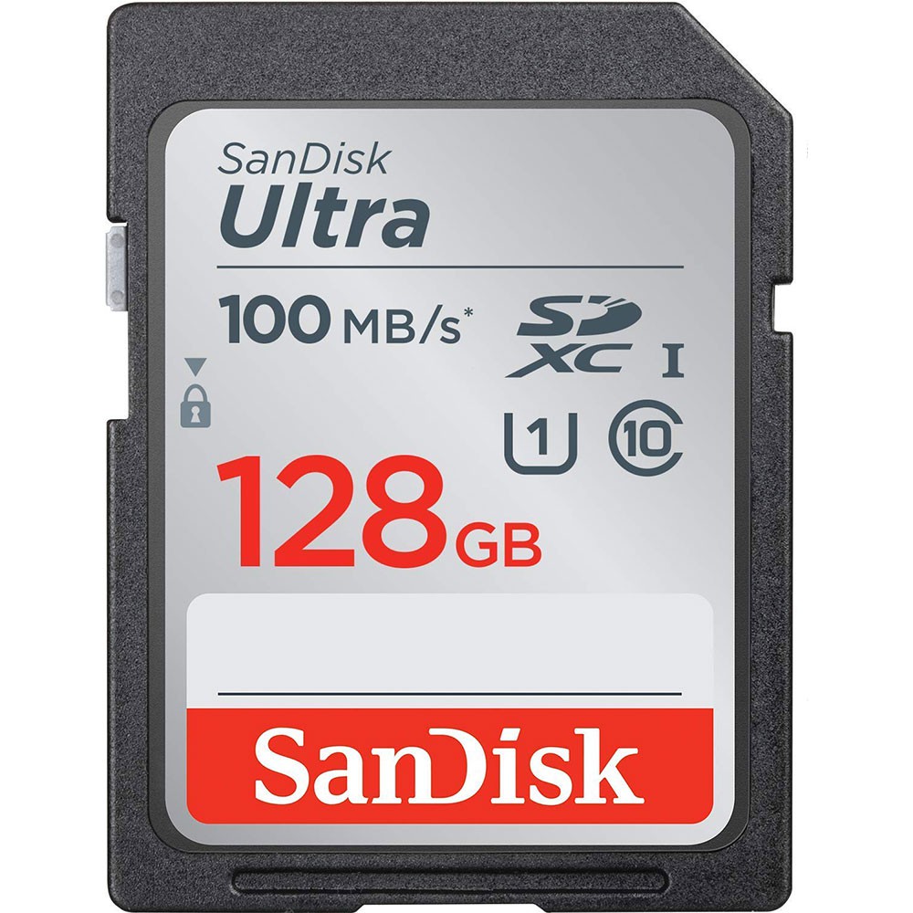 SD Card SanDisk Ultra SDXC UHS-I SD Card 128GB Class 10 up to 100MBps Original Garansi 10 Tahun